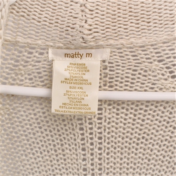 Matty M Women  Cardigan Size XXL - Picture 9 of 10